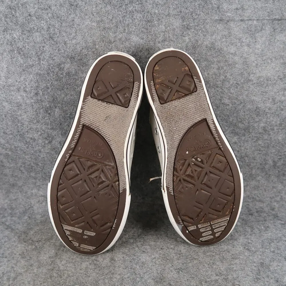 Converse Shoes Kids 4 Sneakers All Star Canvas Casual Lace Up Gray Trainer Youth